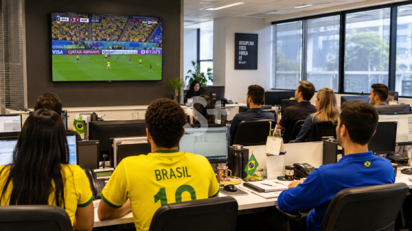Jogos do Brasil na Copa não são feriado; empresas definem regras para expediente durante as partidas